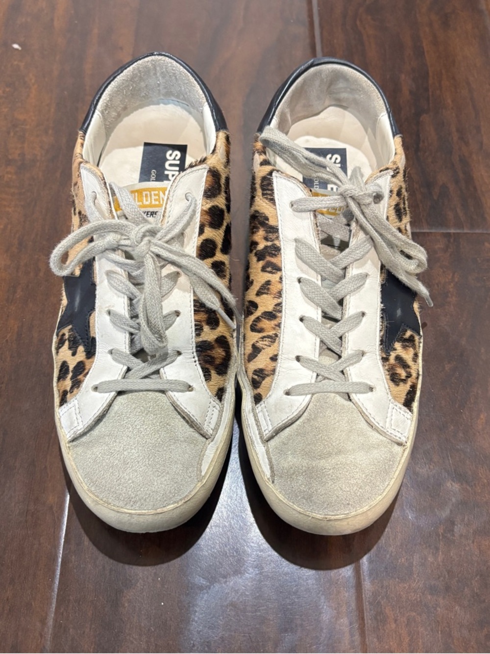 Golden Goose Women's Super-Star in leopard print leather - Picture 7 of 14